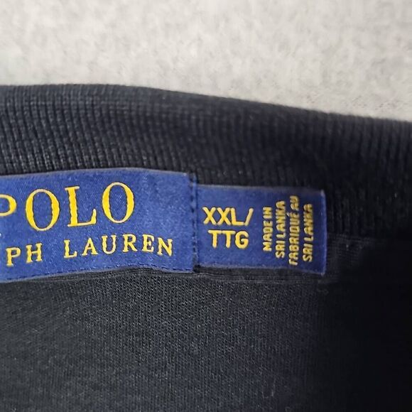 Polo Ralph Lauren Polo Shirt Black White Pony Casual 2XL NWOT - Picture 6 of 13